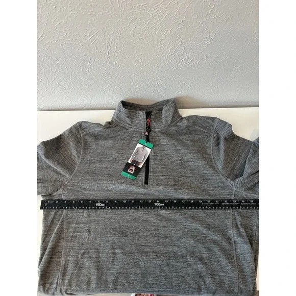 AVALANCHE Men's 1/4 Zip Sweater Jacket Active‎ Stretch XL Gray - Picture 5 of 9